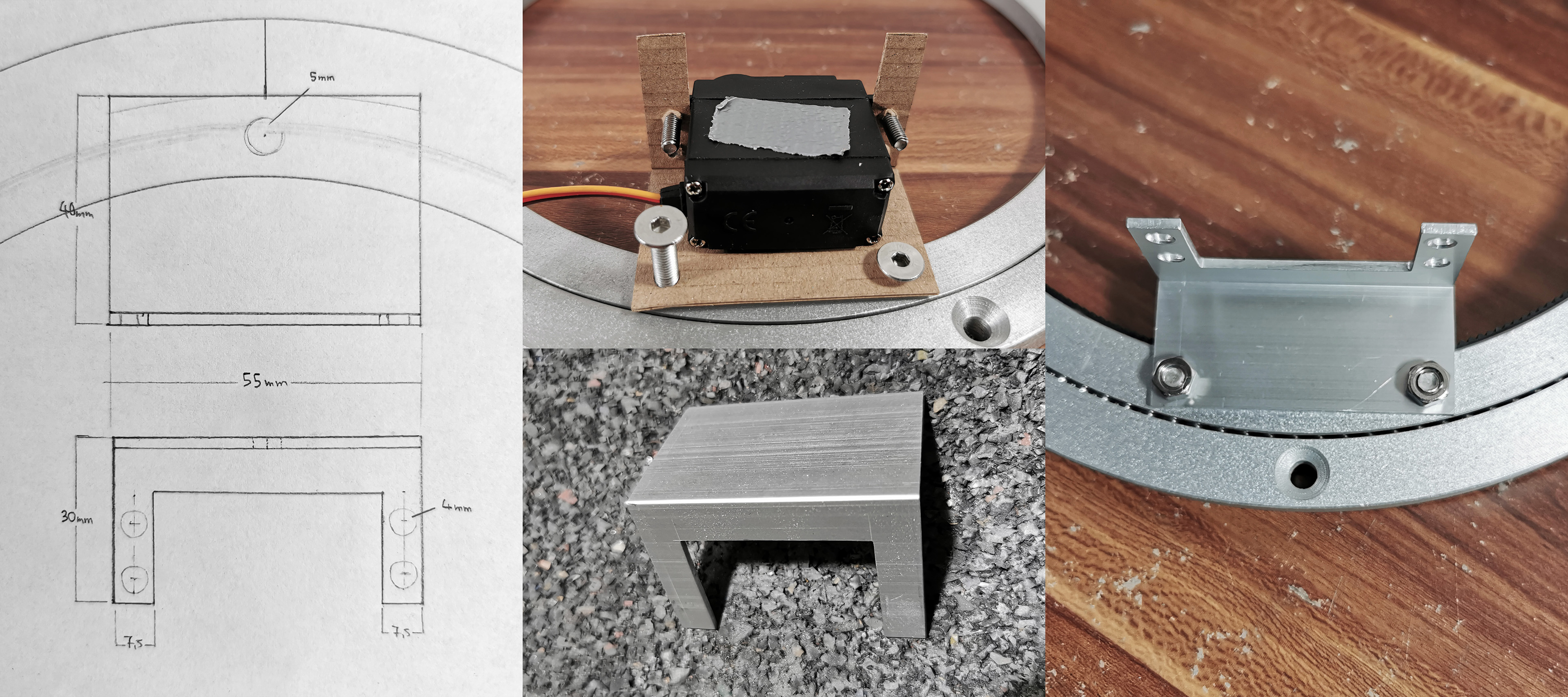 Pan servo bracket