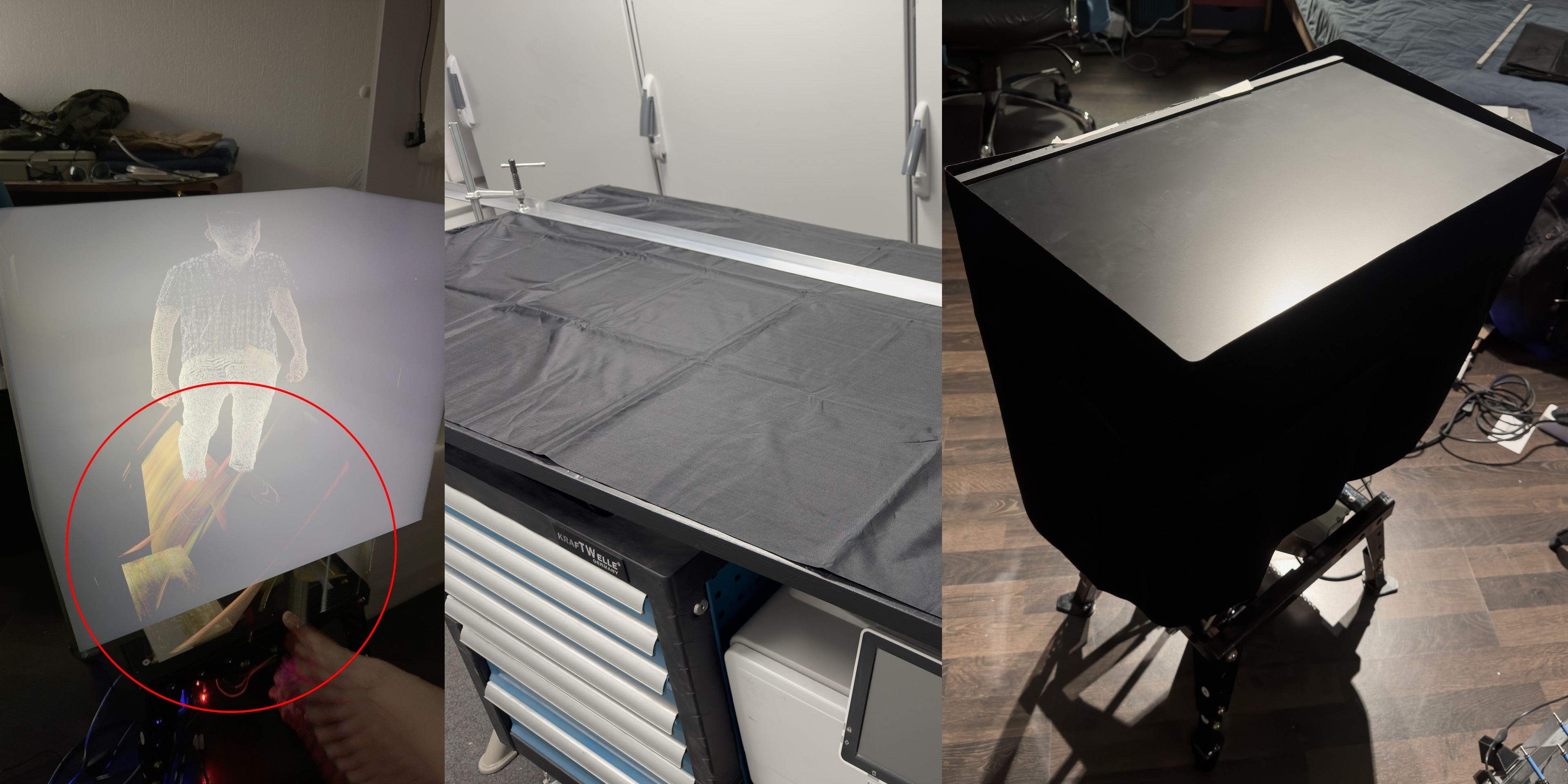 scissor glare and fabric fix attempt
