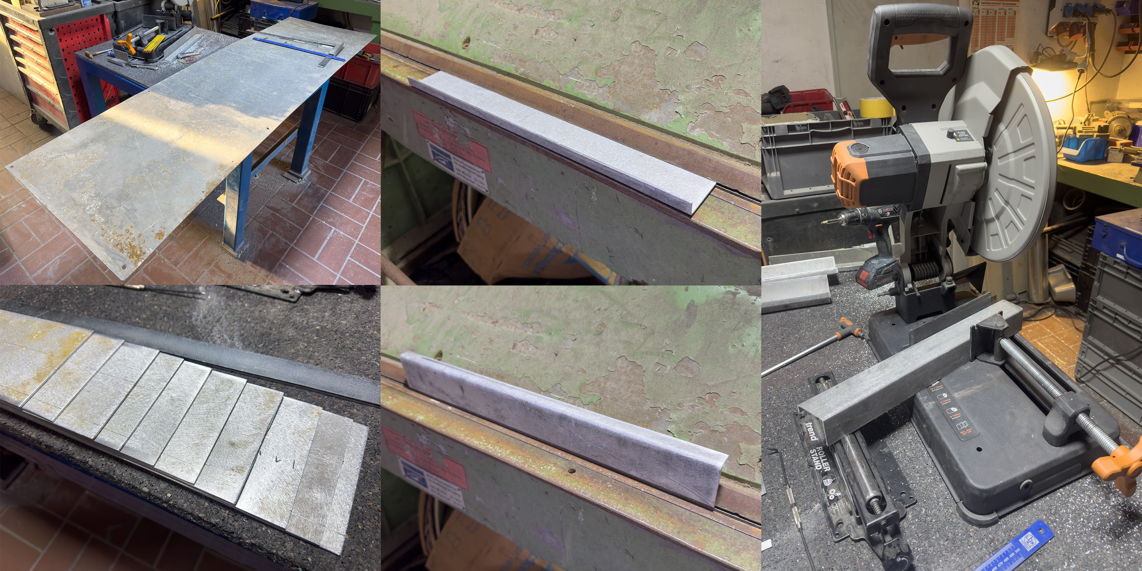 aluminum sheet cut and bent into dodecagon parts